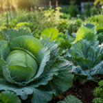 Diese 7 Garten-Schädlinge lieben dein Beet Gemüsegarten mit typischen Schädlingen wie Schnecken und Raupen auf Salat und Kohl im Beet