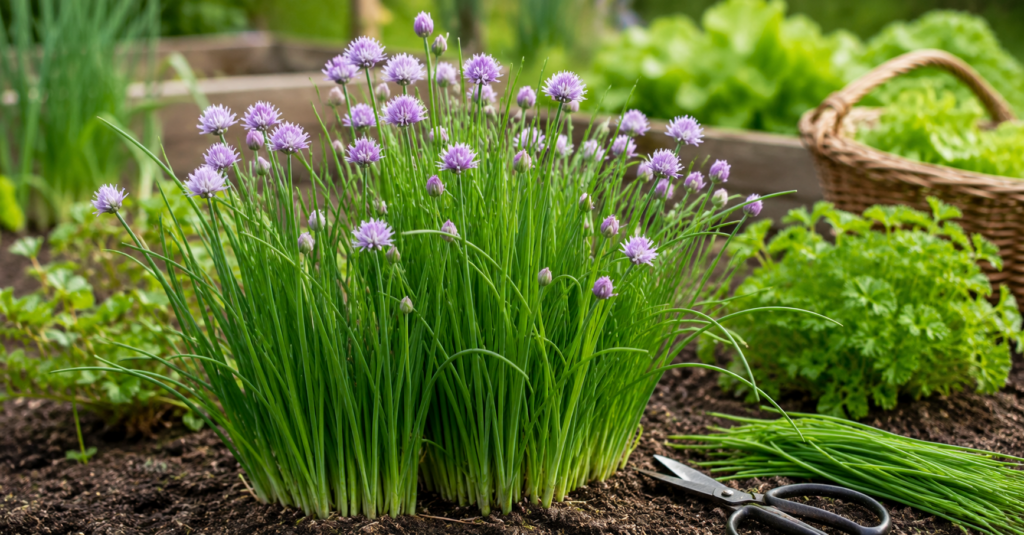 Schnittlauch im Garten anbauen und ernten